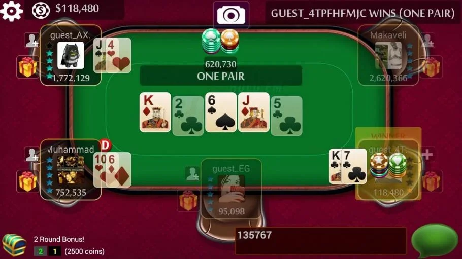 Clubs poker